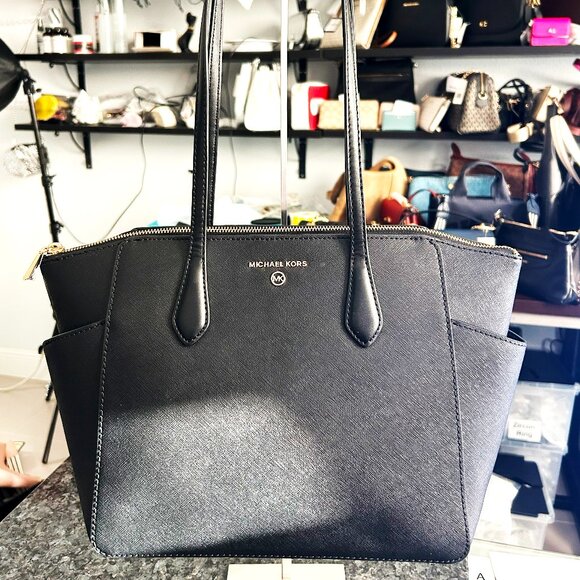 Michael Kors Marilyn Medium Top-Zip Leather Tote Retail $228 Clearance Sale - Picture 10 of 10